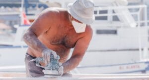 manutenção de lancha