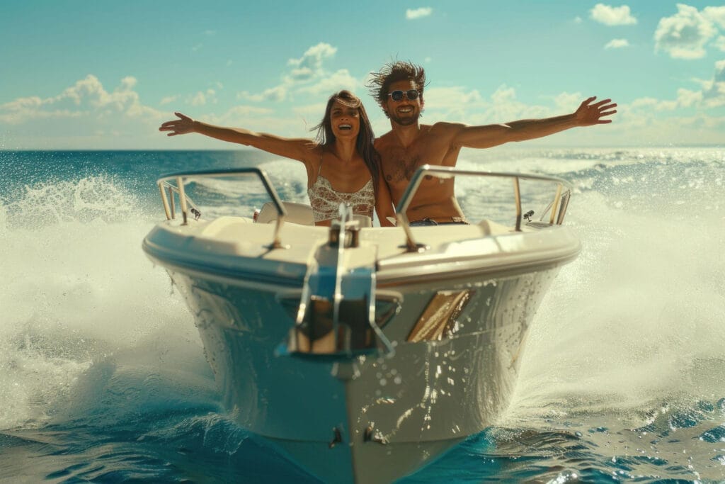 lancha navegando - Mundo Nautico