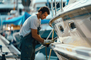 manutenção de barco