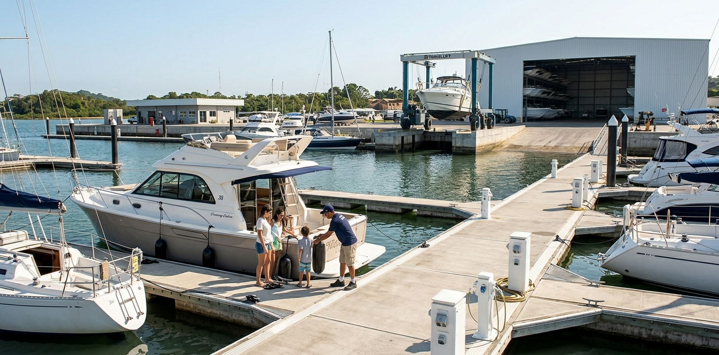 vaga molhada da marina